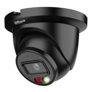 DahuaMiniDomo IP 4M H265 Iluminación Dual LED30m/IR30m 2.8mm IP67 PoE MIC AI. Color Negro