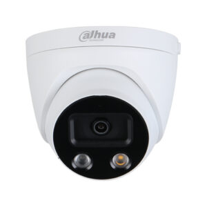 DahuaMiniDomo IP H265 AI 5M DN SMART WDR Starlight IR50m + LED LUZ BLANCA 2.8mm IP67 PoE SD AUDIO MIC E/S