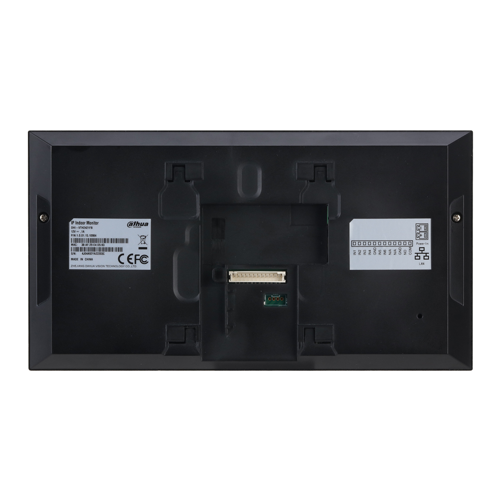 Monitor Interior 7" de Superficie para Videoportero IP PoE SD 6E 1S Alarma Negro - Imagen 3