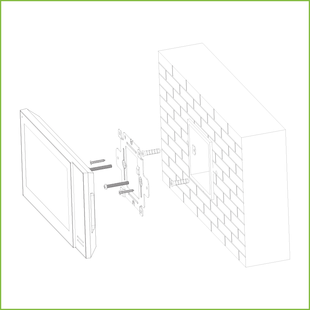 Monitor Interior 7" de Superficie para Videoportero IP PoE SD 6E 1S Alarma Negro - Imagen 5