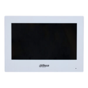 DahuaMonitor interior 7" híbrido WiFi / 2-hilos de superficie para Videoportero IP táctil SD 6E/1S alarma blanco