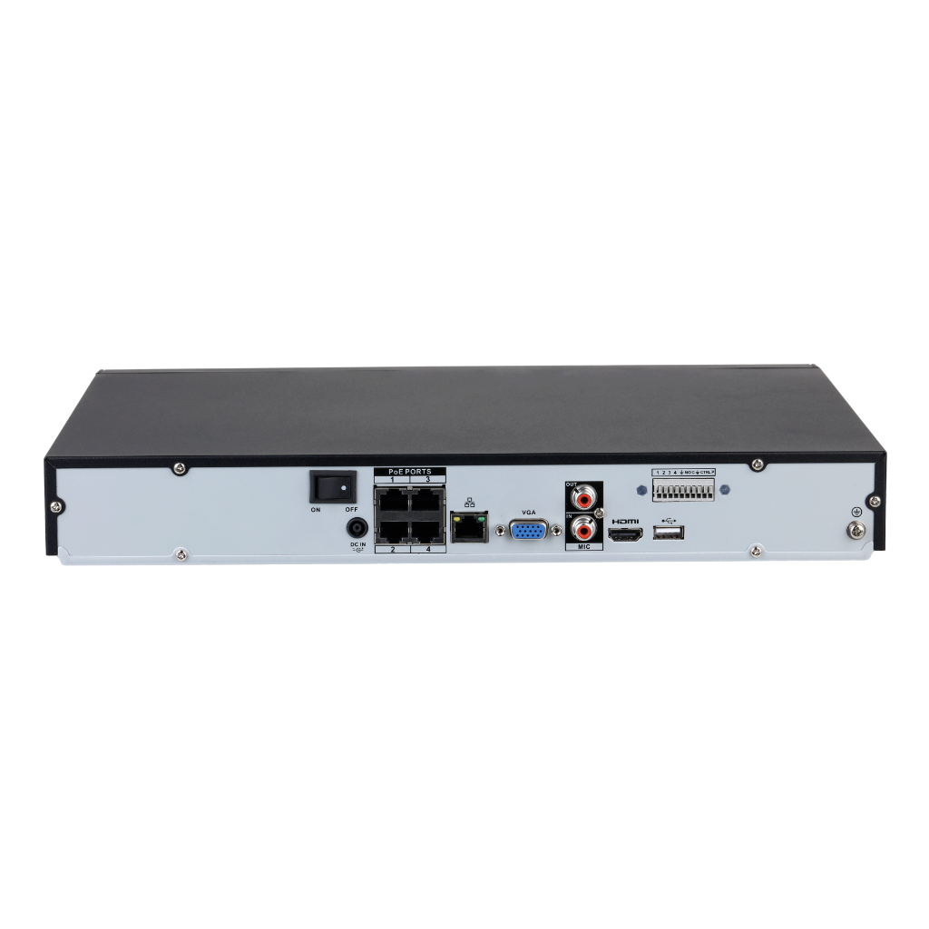 NVR 4ch 80Mbps H265 HDMI 4PoE 2HDD E/S AI - Imagen 3
