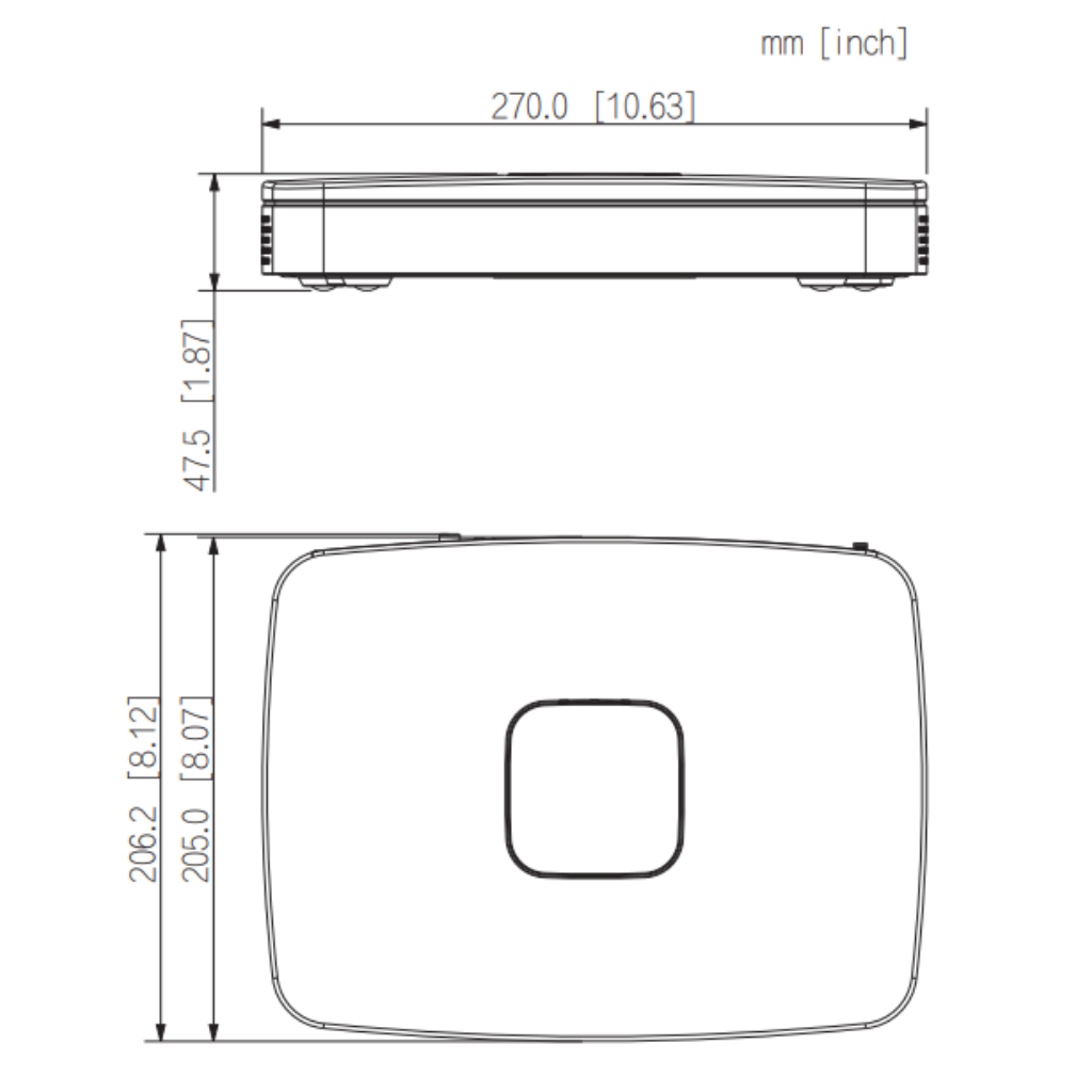 NVR 8ch 256Mbps H265 HDMI 8PoE 1HDD AI - Imagen 3