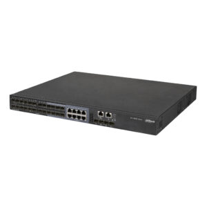 DahuaSwitch 24 puertos Gigabit (24 SFP + 8 Combo (RJ45/SFP)) + 4 Uplink SFP+ 10Gbps 55W Gestionable Layer3
