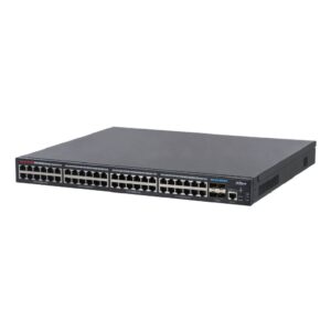 DahuaSwitch 48 puertos PoE Gigabit + 4 Uplink SFP+ 10Gbps 750W Gestionable Layer2