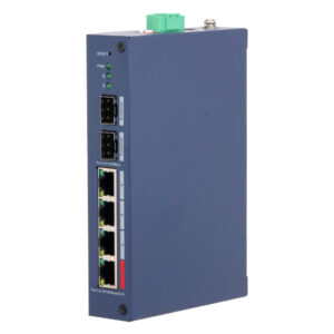 DahuaSwitch Hardened PoE 4 puertos 10/100 + 2SFP Gigabit 90W Gestionable en Cloud Layer2