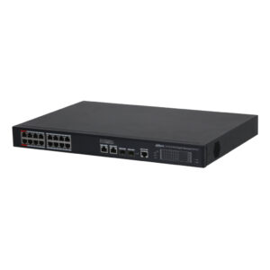 DahuaSwitch PoE 16 puertos Gigabit + 2 Uplink Gigabit RJ45 + 2SFP Gigabit 240W Gestionable Layer2