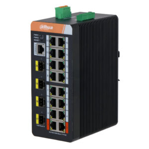 DahuaSwitch PoE 2.0 Industrial 16 puertos Gigabit + 4SFP Uplink Gigabit 240W Gestionable Layer2