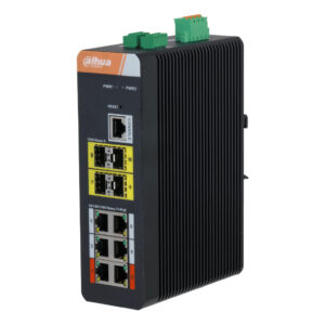 DahuaSwitch PoE 2.0 Industrial 6 puertos Gigabit +4SFP Uplink Gigabit 120W Gestionable Layer2