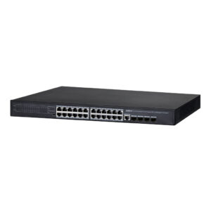 DahuaSwitch PoE 24 puertos Gigabit + 4 Uplink Gigabit 370W 802.3at Gestionable Layer2