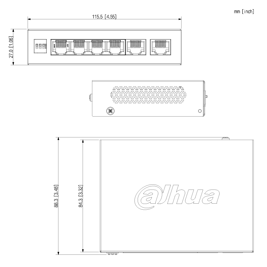 Switch PoE 4 puertos Gigabit + 2RJ45 Uplink Gigabit 60W Gestionable en Cloud Layer2 - Imagen 2