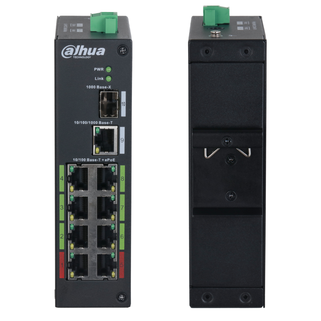 Switch Rango Temp Extendida ePoE 8 puertos 10/100 + 1RJ45 Uplink Gigabit + 1SFP Gigabit 120W No_Gestionable Layer 2 - Imagen 2
