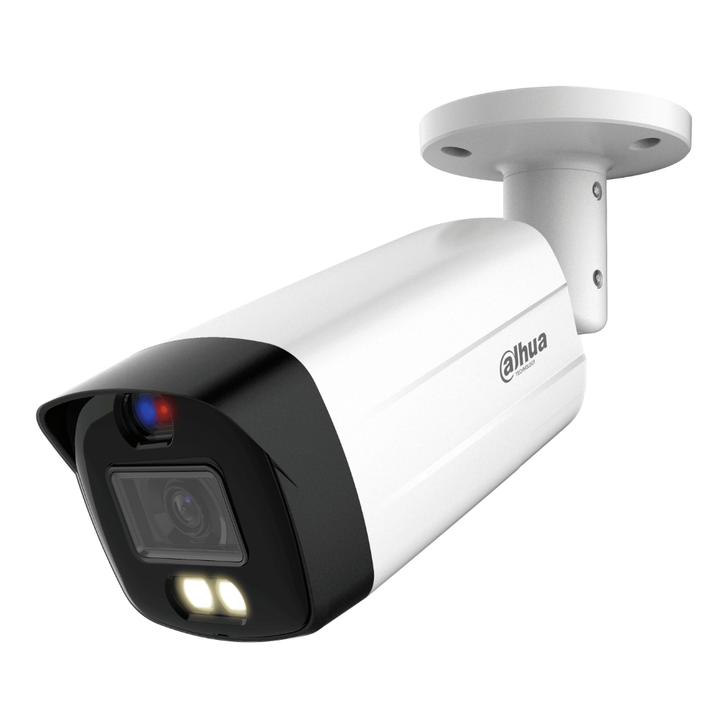 DahuaTubular HDCVI TiOC 4EN1 5M WDR Iluminación Dual LED40m/IR40m 3.6mm IP67 MIC