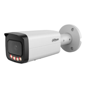 DahuaTubular IP 4M H265 FULL COLOR WDR140dB Iluminación Dual LED60m/IR80m 2.8mm IP67 IK10 ePoE AUDIO MIC E/S AI