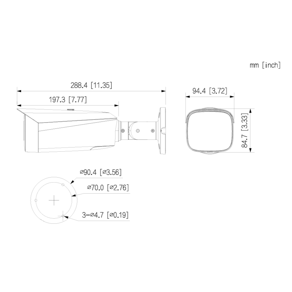 Tubular IP WizColor TiOC PRO H265 8M WDR Iluminación Dual LED50m/IR50m 2.8mm IP67 PoE AUDIO MIC/Altavoz E/S AI - Imagen 2