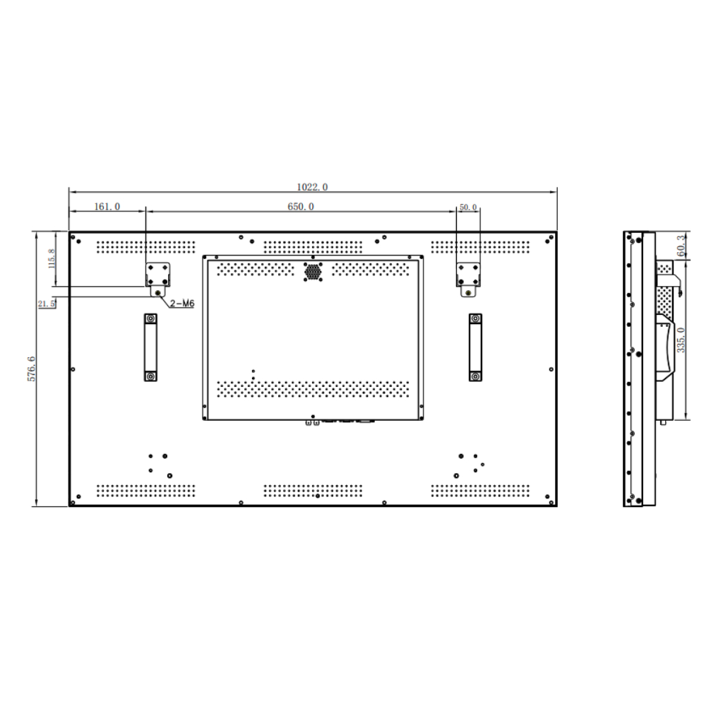 Video Wall Display FHD pantalla de 46" (bisel ultra estrecho de 3,5 mm) - Imagen 3