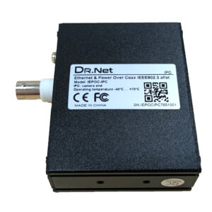 DrNETExtensor Ethernet y PoE sobre Coaxial/UTP (Kit SV+IPC) 10/100Mbps 500m
