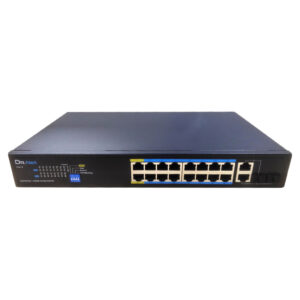 DrNETSwitch PoE 16 puertos 10/100 + 2 Combo Gigabit 200W No_Gestionable