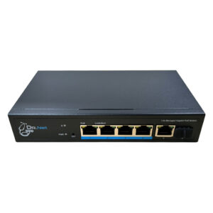 DrNETSwitch PoE 4 puertos Gigabit + 2 Uplink(1RJ45+1SFP) 60W Gestionable
