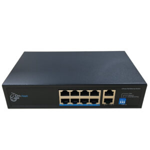 DrNETSwitch PoE 8 puertos 10/100 + 2 Uplink Gigabit 120W No_Gestionable