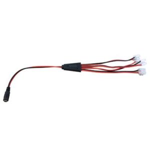 DrUTPCable para distribución de Alimentación DC JACK 1 entrada Hembra a 4 salidas con Regleta