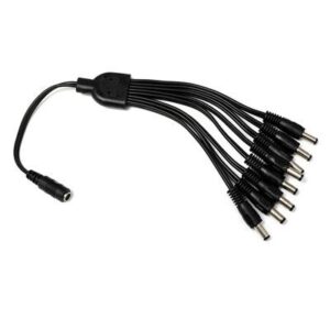 DrUTPCable para distribución de Alimentación DC JACK 1 entrada Hembra a 8 salidas Macho