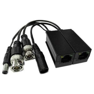 DrUTPKit Conversor UTP Vídeo+Alimentación para HDCVI/TVI/AHD hasta 4MP Apilable con RJ45 (2 uds)