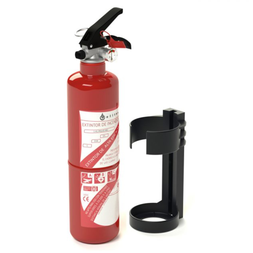 ELITEXEXTINTOR ABC 1 Kg Portátil con presión permanente N2. Eficacia 5A 21B
