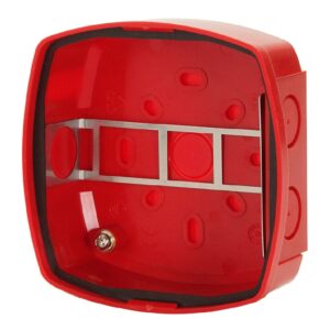 ESSERBase de montaje para dispositivos IQ8Alarm Plus IP65. Color Rojo