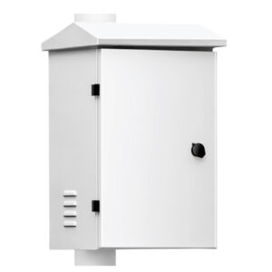 GlobalINTEGRATION CABINET. Caja de acero 350x450x250 para báculo de 6m. Color blanco