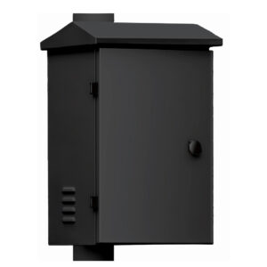 GlobalINTEGRATION CABINET. Caja de acero 350x450x250 para báculo de 6m. Color negro