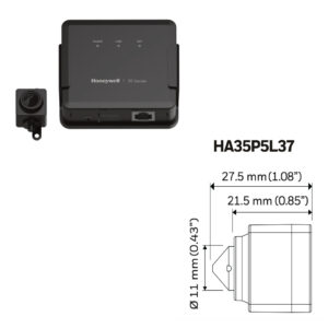 HONEYWELLMinicamara IP serie 35 Pinhole 5MP 3.7mm H265 WDR PoE 12Vdc Audio E/S