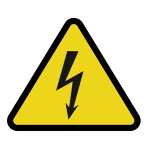 IMPLASERPegatina riesgo eléctrico 9cm