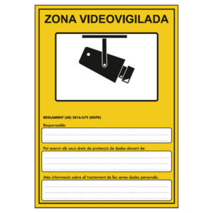 IMPLASERPlaca para RGPD en PVC Genérica CAT Tamaño A5