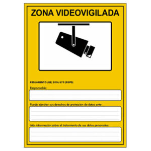 IMPLASERPlaca para RGPD en PVC Genérica ESP Tamaño A5