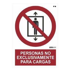 IMPLASERSeñal Personas NO exclusivamente para cargas 29
