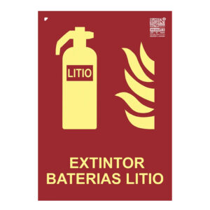 IMPLASERSeñal extintor baterías litio Clase A 29