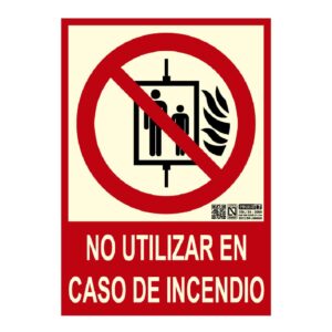 IMPLASERSeñal no utilizar en caso de incendio 21x15cm