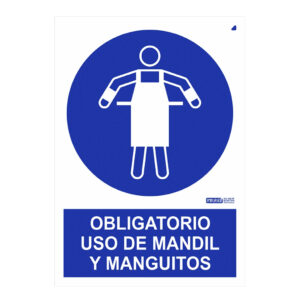 IMPLASERSeñal obligatorio uso de mandil y manguitos 29