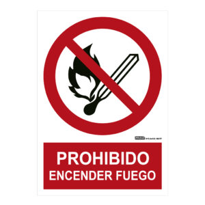 IMPLASERSeñal prohibido encender fuego 29