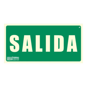 IMPLASERSeñal salida 32x16cm