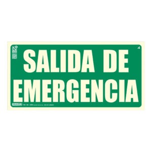 IMPLASERSeñal salida de emergencia 64x32cm. 20m