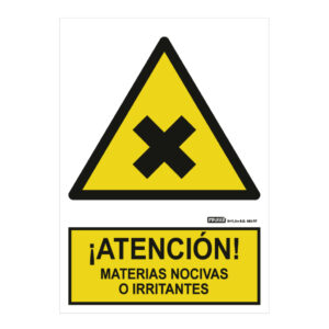 IMPLASERSeñal ¡ATENCIÓN! materias nocivas o irritantes 29