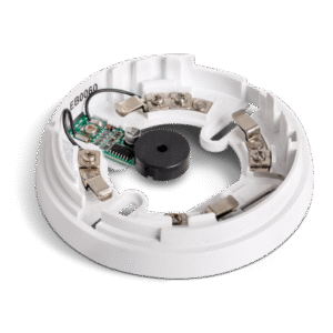INIMBase con zumbador incorporado controlado por la salida "R" del sensor para detectores ENEA e IRIS
