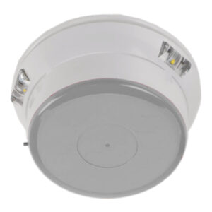 INIMBase de sirena+LED blanco VAD vía radio bidireccional serie FireVibes. Color blanco