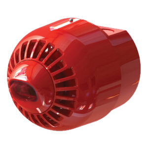 KIDDE COMMERCIALSirena de policarbonato para exterior. Montaje en pared. Lámpara lanzadestellos rojo. 85 a 97 dB. IP65