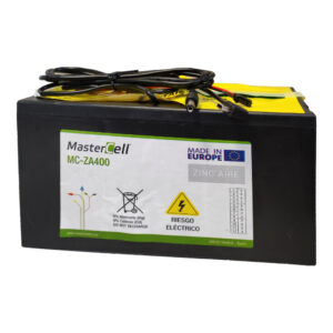 MASTER BATTERYBatería de Zinc-Aire 9V-400Ah. Triple conector DC: Jack