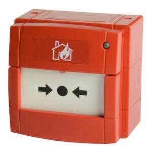MORLEYPulsador manual de alarma estanco vía radio en red Mesh de Agile. Incluye 4 pilas CR123A