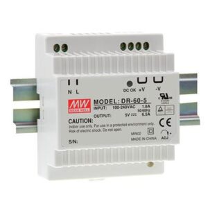 Mean WellFuente Alimentación Conmutada para Carril DIN 54W 12VDC 4.5A