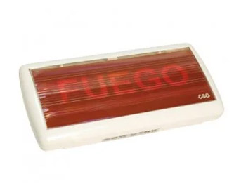 NOTIFIERLETRERO LUMINOSO IP40 12-24VDC